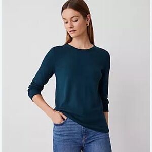 Ann Taylor Essential Crew Neck Sweater, Size M